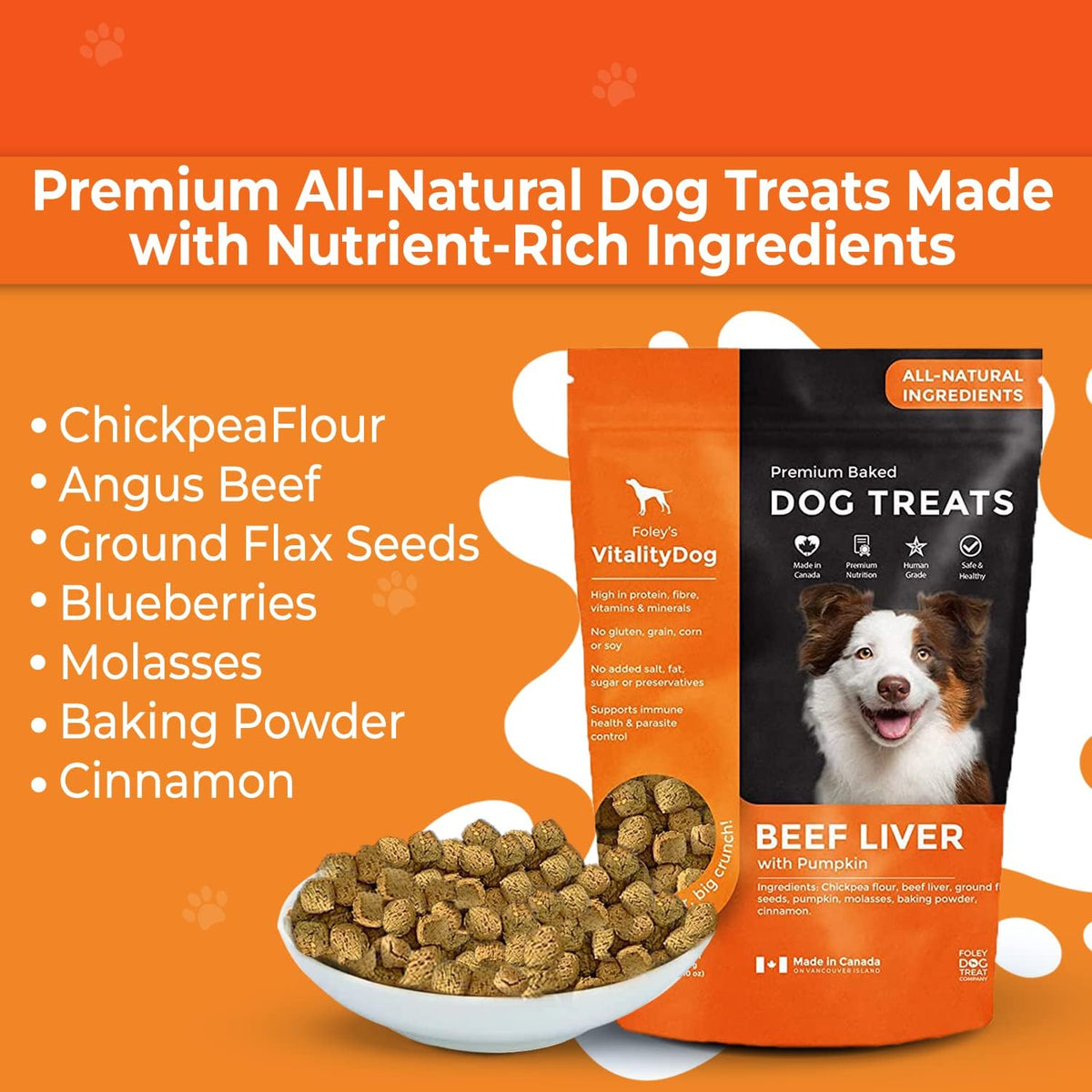 Premium Baked Dog Treats (Beef Liver With Pumpkin) - 400g [amazon_upc] asin:B017AO852S