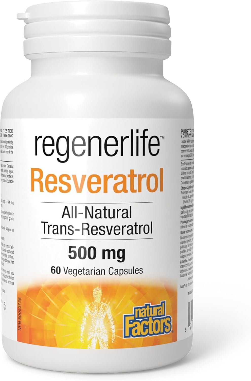 RegenerLife Resveratrol 500mg - 60 V-Caps [amazon_upc] asin:B0BRDC4C2R