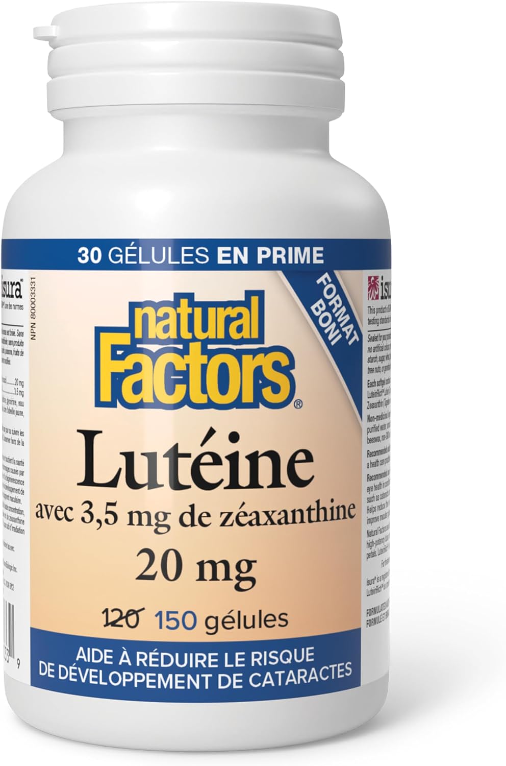 Lutein 20mg - 120 + 30 Softgels FREE [amazon_upc] asin:B0BLV6KFQ1