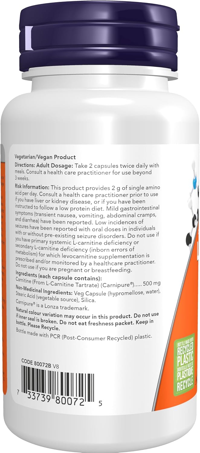 L-Carnitine 500mg - 60 V-Caps [amazon_upc] asin:B00CORN57M