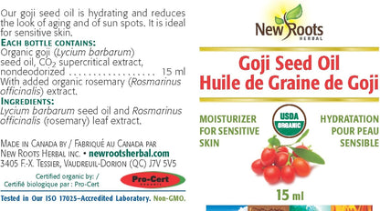 Goji Seed Oil (Organic) - 15ml [amazon_upc] asin:B0CFRMQPXG