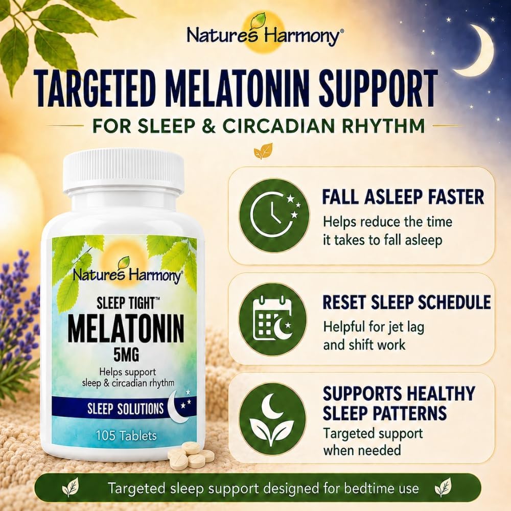 Sleep Quality Melatonin 5mg - 90 + 15 Tabs BONUS [amazon_upc] asin:B00CP7SXBE