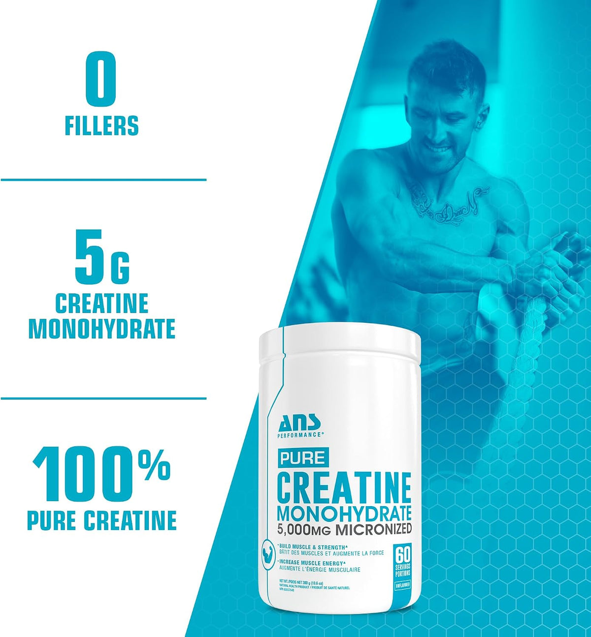 Creatine Monohydrate (Unflavoured) - 300g [amazon_upc] asin:B0CWVRDJGG