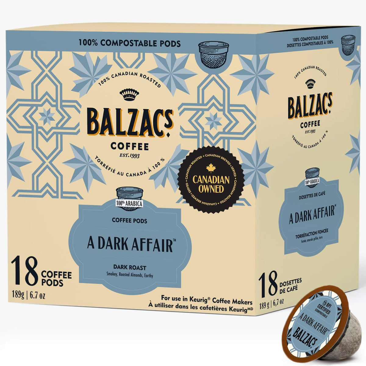 A Dark Affair (Stout Roast) - 18 Coffee Pods [amazon_upc] asin:B08LMC1FPK