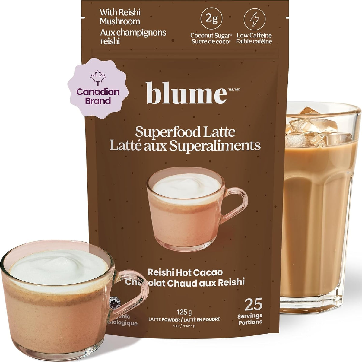 Reishi Hot Cacao Superfood Latte Blend - 125g [amazon_upc] asin:B09JB2WTZ3