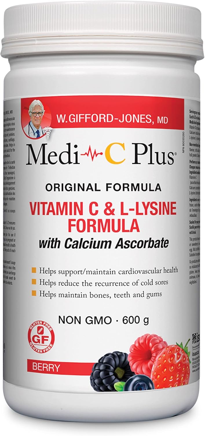 Medi-C Plus With Calcium Ascorbate (Berry) - 600g [amazon_upc] asin:B0864636T4