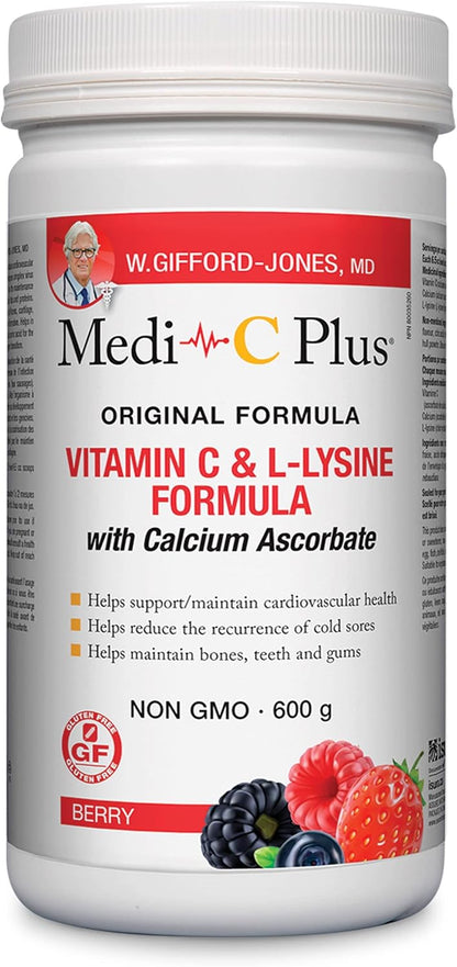 Medi-C Plus With Calcium Ascorbate (Berry) - 600g [amazon_upc] asin:B0864636T4