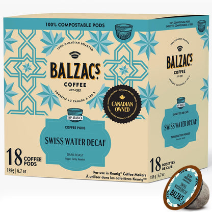 Swiss Water Decaf (Stout Roast) - 18 Coffee Pods [amazon_upc] asin:B08LM8D1GP