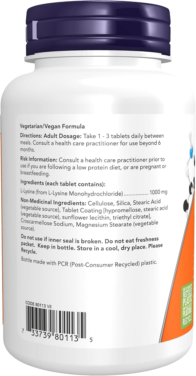 Double Strength L-Lysine 1,000mg - 100 Tabs [amazon_upc] asin:B00J8NEP6K