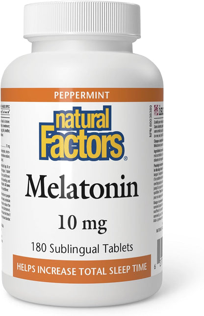Melatonin 10mg (Peppermint) - 180 Sublingual Tabs [amazon_upc] asin:B0DZQ7PD7K