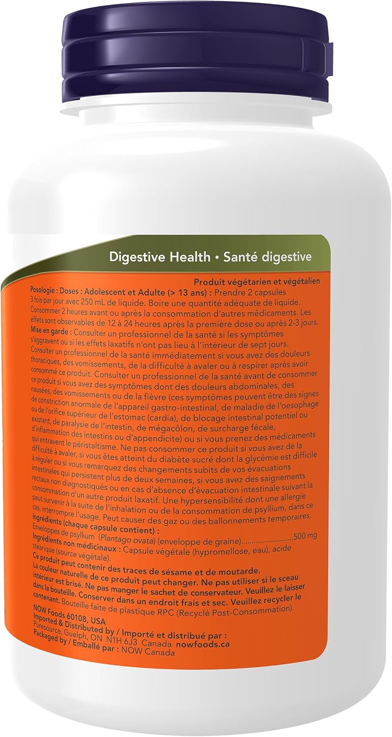 Psyllium Husk 500mg - 200 Caps [amazon_upc] asin:B003FG88QO