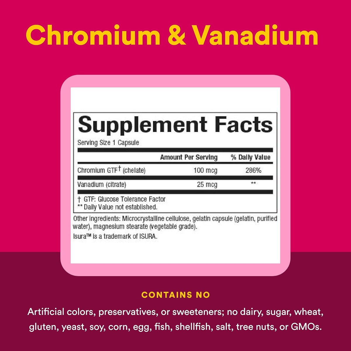 Chromium & Vanadium - 90 Caps [amazon_upc] asin:B00028M972