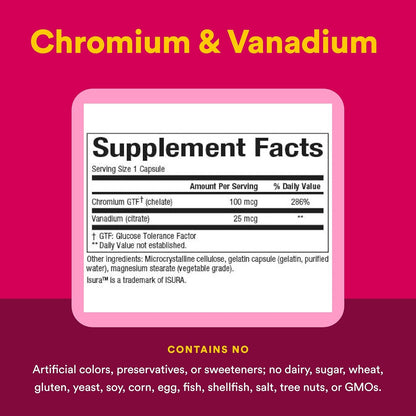 Chromium & Vanadium - 90 Caps [amazon_upc] asin:B00028M972
