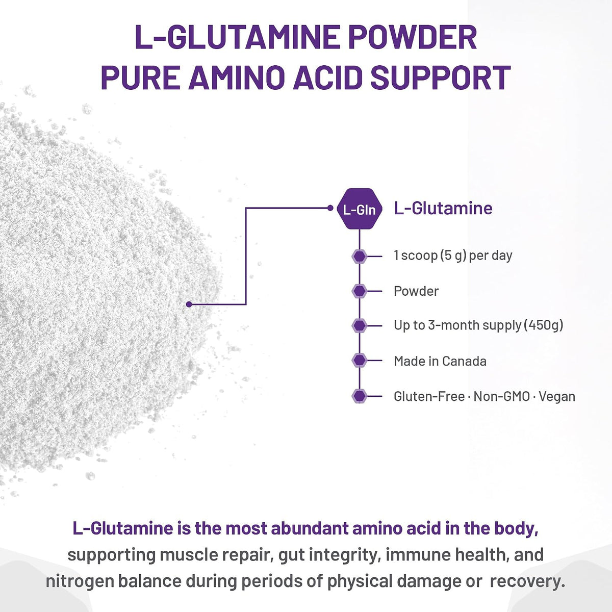 L-Glutamine Powder - 450g [amazon_upc] asin:B00CORMMHG