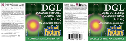 DGL (Deglycyrrhizinated Licorice Root) - 90 Chew Tabs