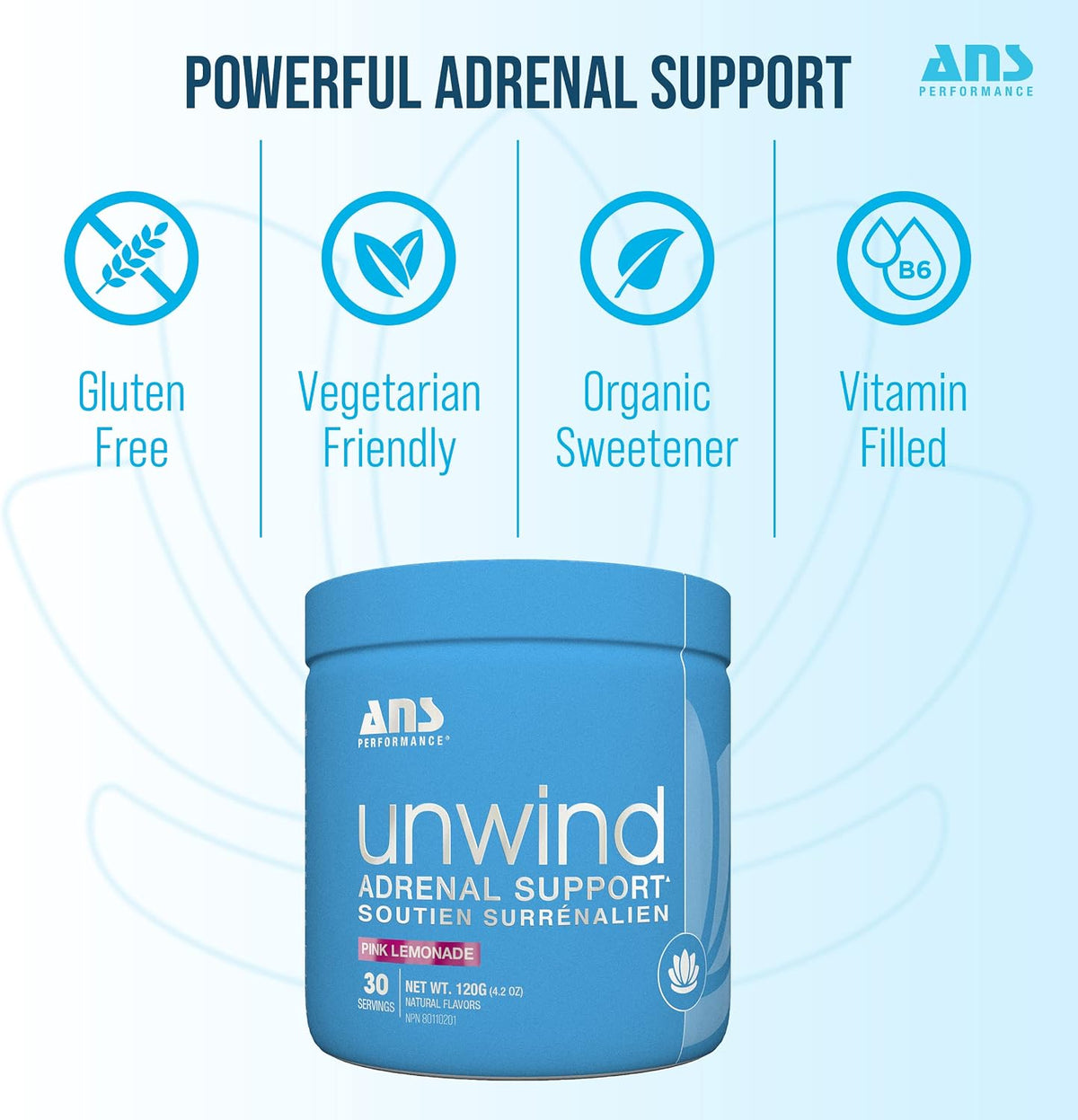 Unwind Adrenal Support (Pink Lemonade) - 150g