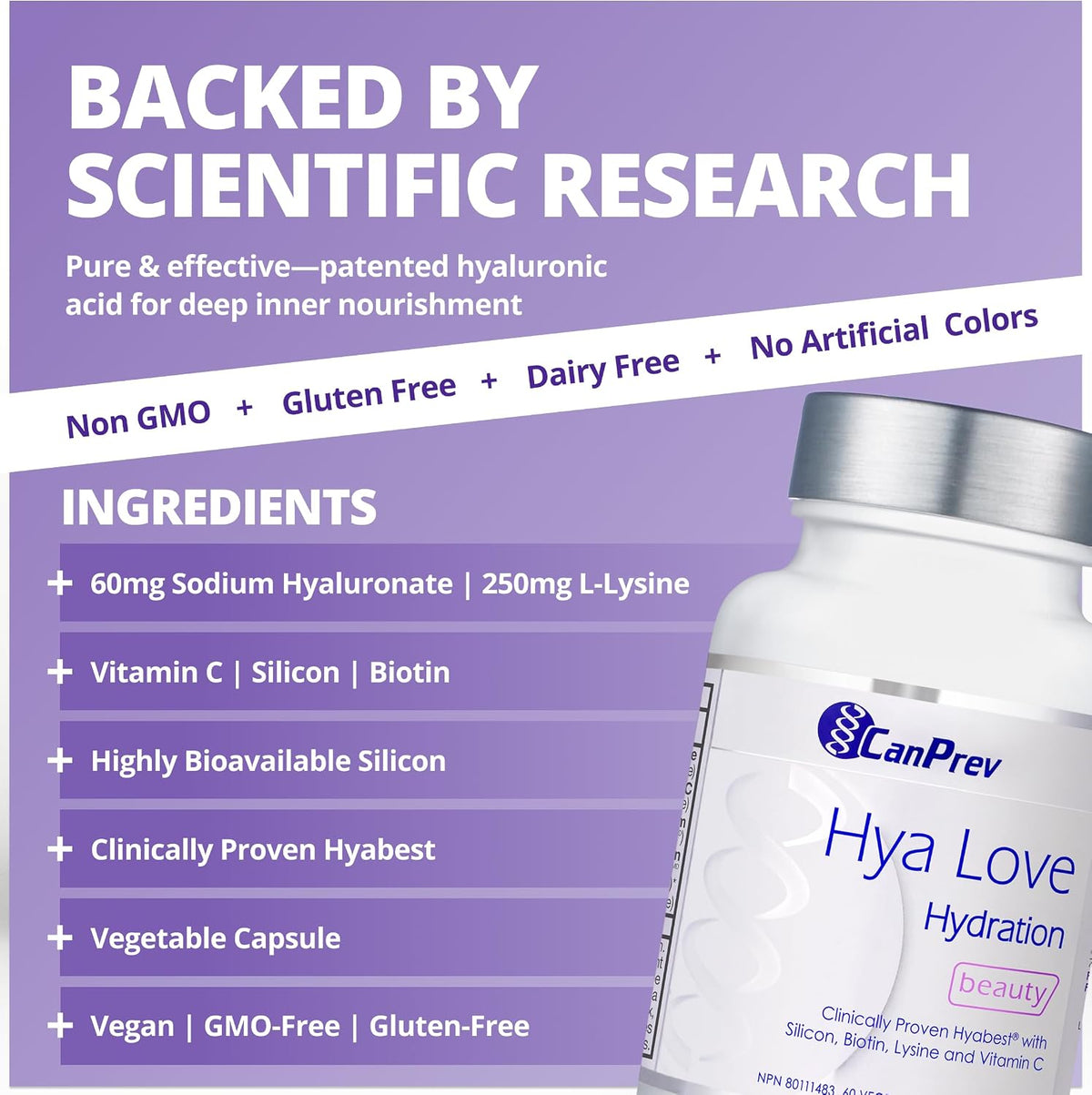 Hya Love Hyaluronate For Hydration - 60 V-Caps [amazon_upc] asin:B0BT5WWP7Y