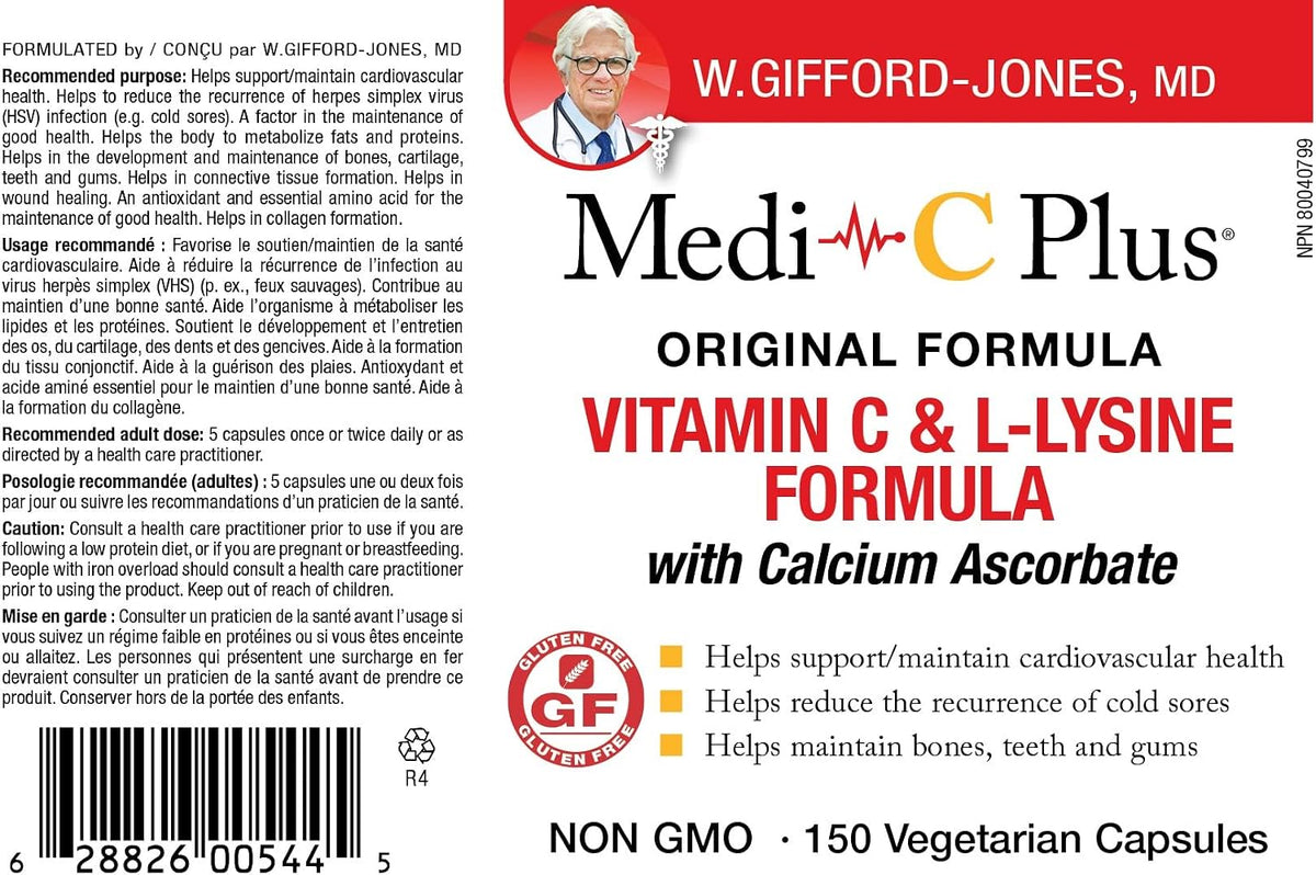 Medi-C Plus With Calcium Ascrobate - 150 V-Caps [amazon_upc] asin:B07GLJNNP4
