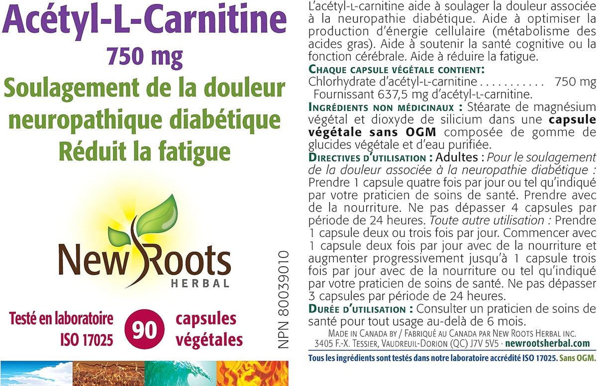 Acetyl-L-Carnitine 750mg - 90 V-Caps [amazon_upc] asin:B00PUX2SZC