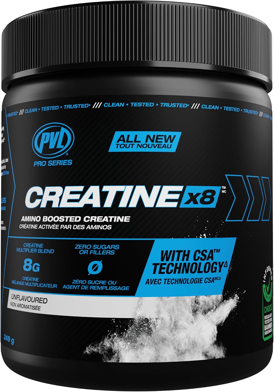 Creatine x8 (Unflavoured) - 249g [amazon_upc] asin:B0BVNY56Q5