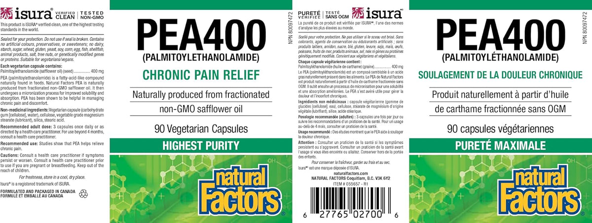 PEA400 (Palmitoylethanolamide) - 90 V-Caps [amazon_upc] asin:B0H6N97GR5