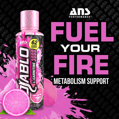 Diablo Carnitine 3000 (Pink Lemonade) - 473ml + BONUS [amazon_upc] asin:B0C4LZKYFY