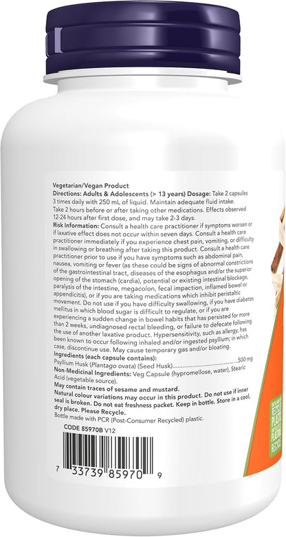Psyllium Husk 500mg - 200 Caps [amazon_upc] asin:B003FG88QO