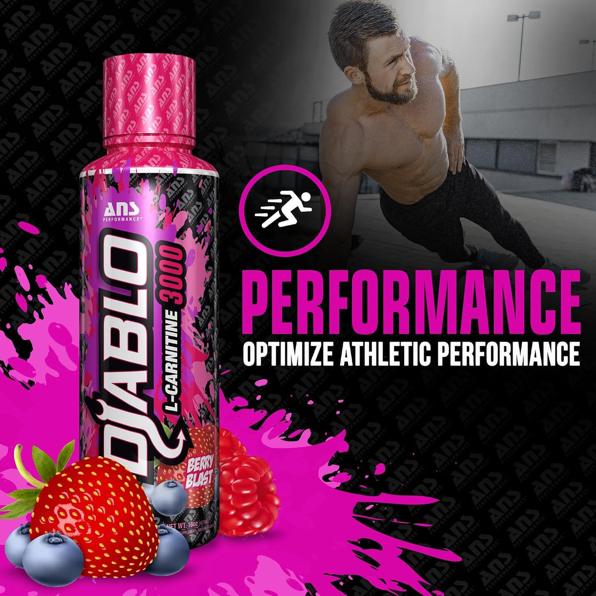 Diablo Carnitine 3000 (Berry Blast) - 473ml + BONUS [amazon_upc] asin:B09WZB7Y9M