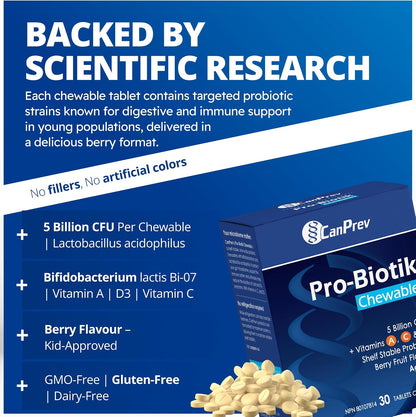 Pro-Biotik + A, C & D3 - 30 Chew Tabs [amazon_upc] asin:B09ZBLG974