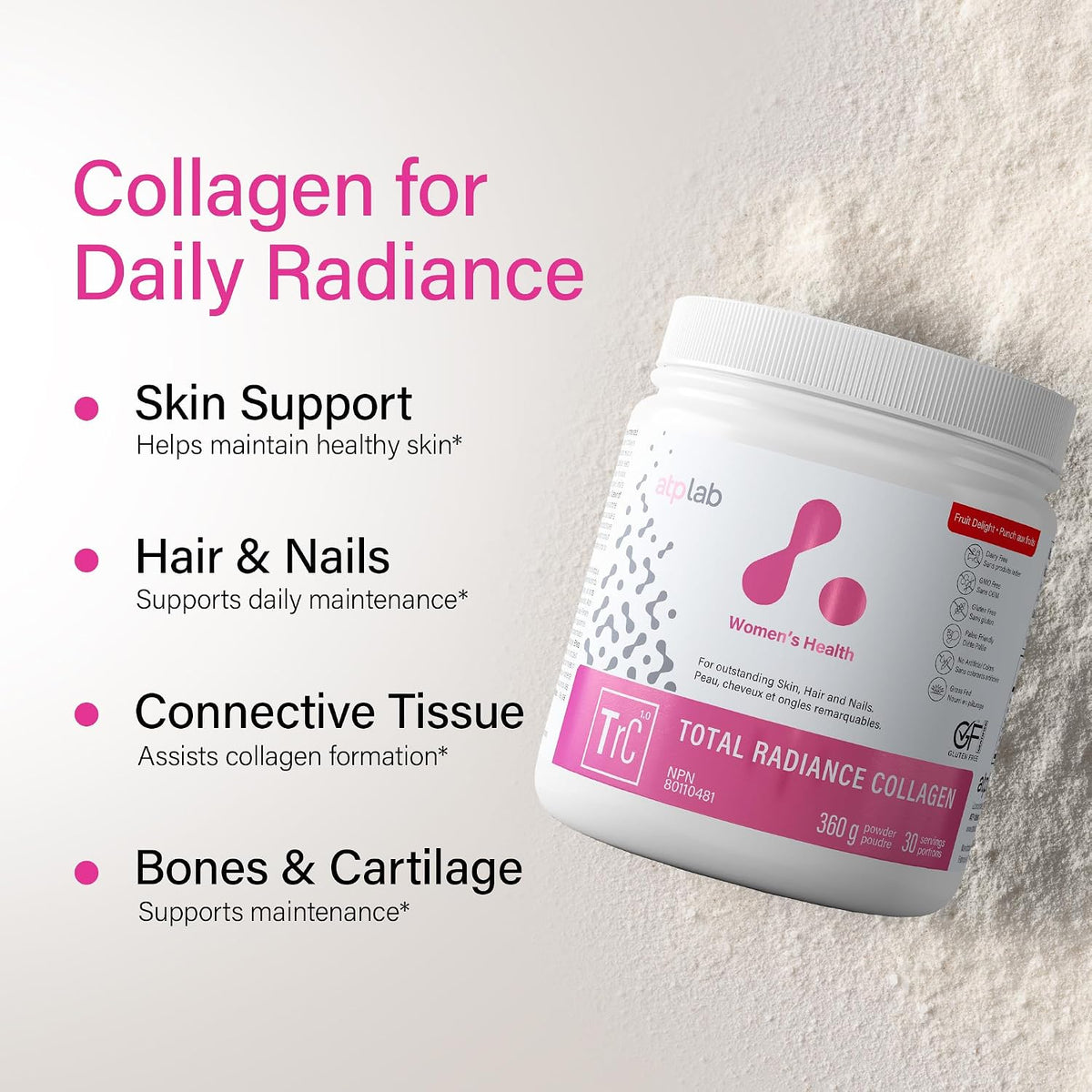 Total Radiance Collagen (Fruit Delight) - 360g + BONUS [amazon_upc] asin:B09S1FSP7F