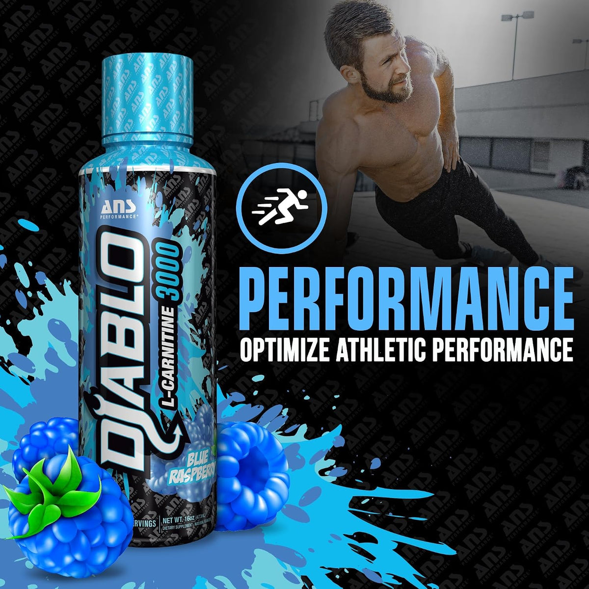 Diablo Carnitine 3000 (Blue Raspberry) - 473ml + BONUS [amazon_upc] asin:B09WZ9V6R4