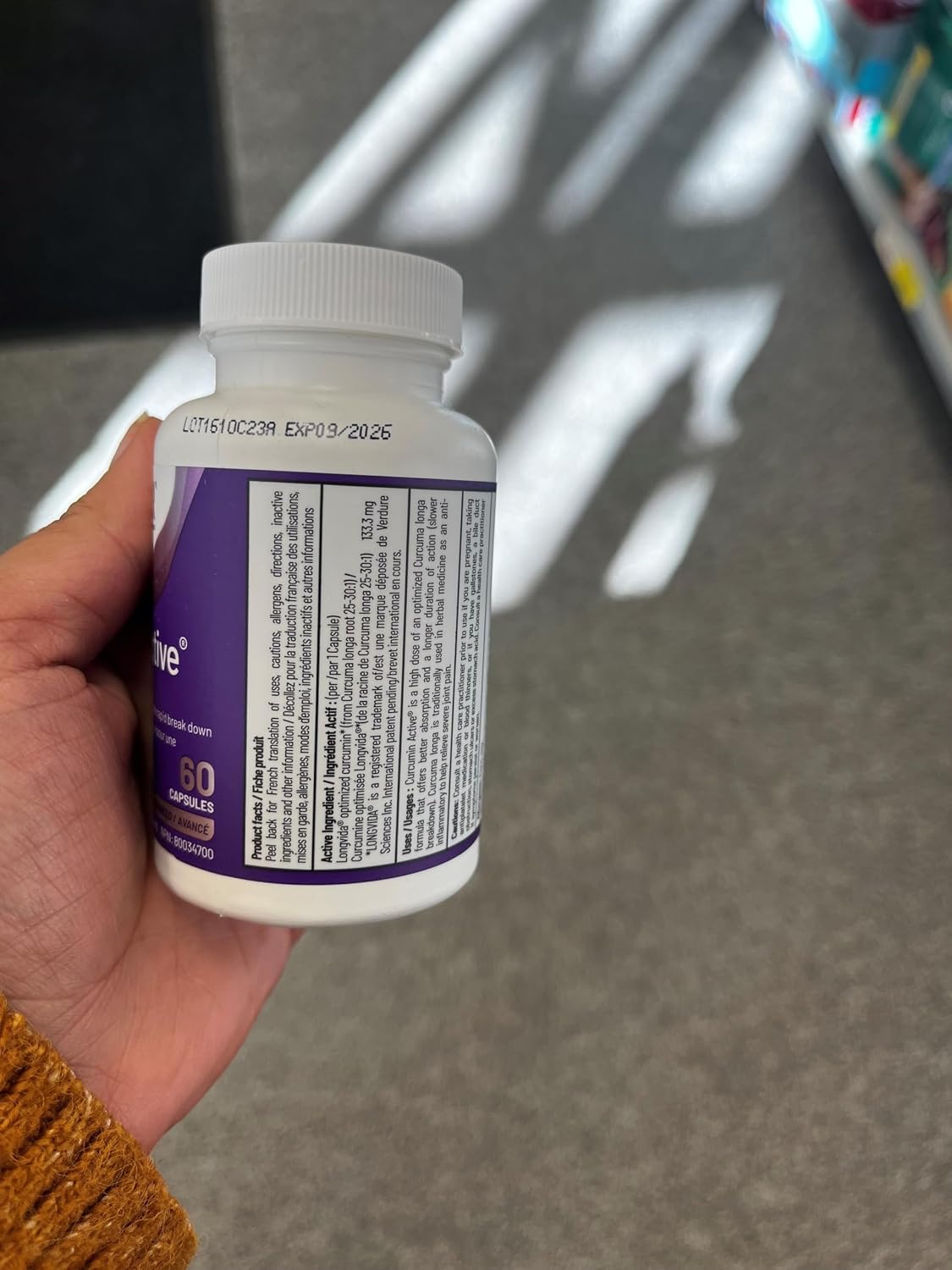 Curcumin Active - 60 V-Caps [amazon_upc] asin:B00E1JNPDK