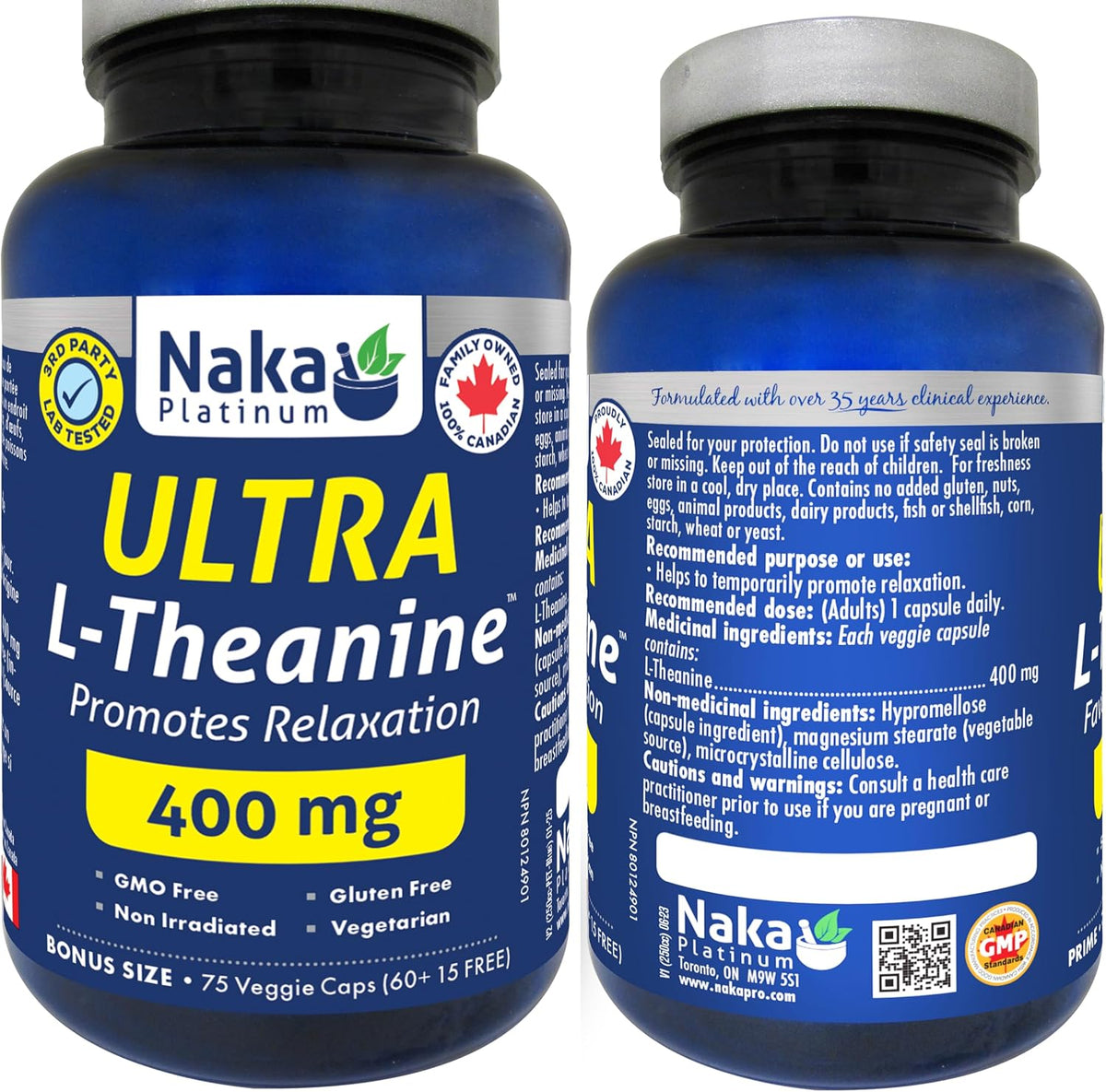 Ultra L-Theanine 400mg - 75 V-Caps [amazon_upc] asin:B0CGFBFVDW