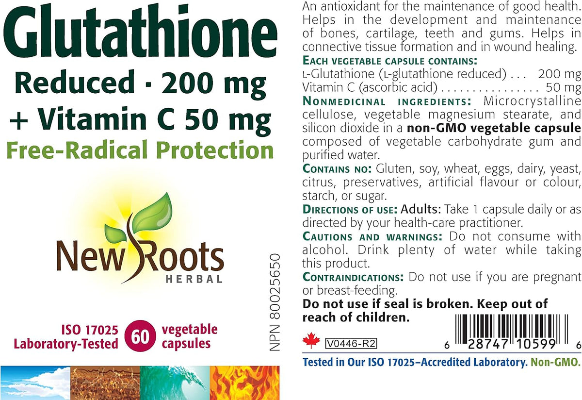 Glutathione (Reduced) 200mg - 60 V-Caps [amazon_upc] asin:B0719T52BH