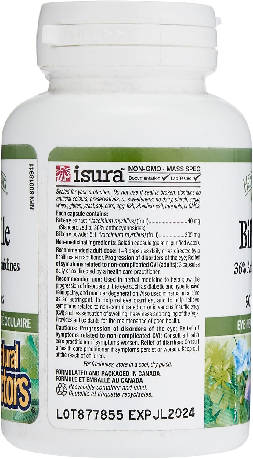 Bilberry Standardized Extract 40mg - 90 Caps [amazon_upc] asin:B00NCQIF6K