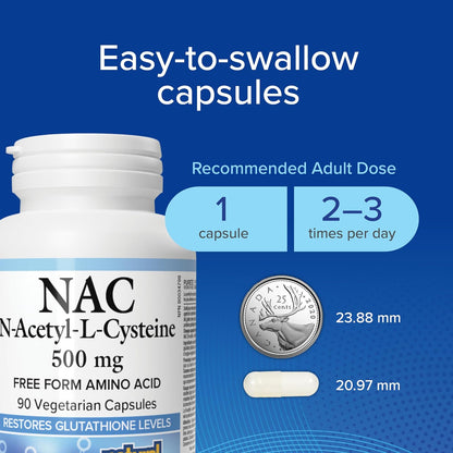 N-Acetyl-L-Cysteine (NAC) 500mg - 90 V-Caps [amazon_upc] asin:B0BLV8XN9H