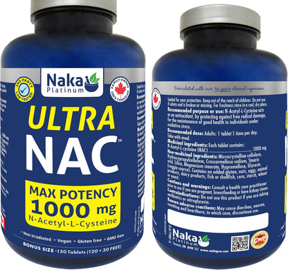 Ultra NAC Max Potency 1,000mg - 150 Tabs [amazon_upc] asin:B0BBMTBHK8