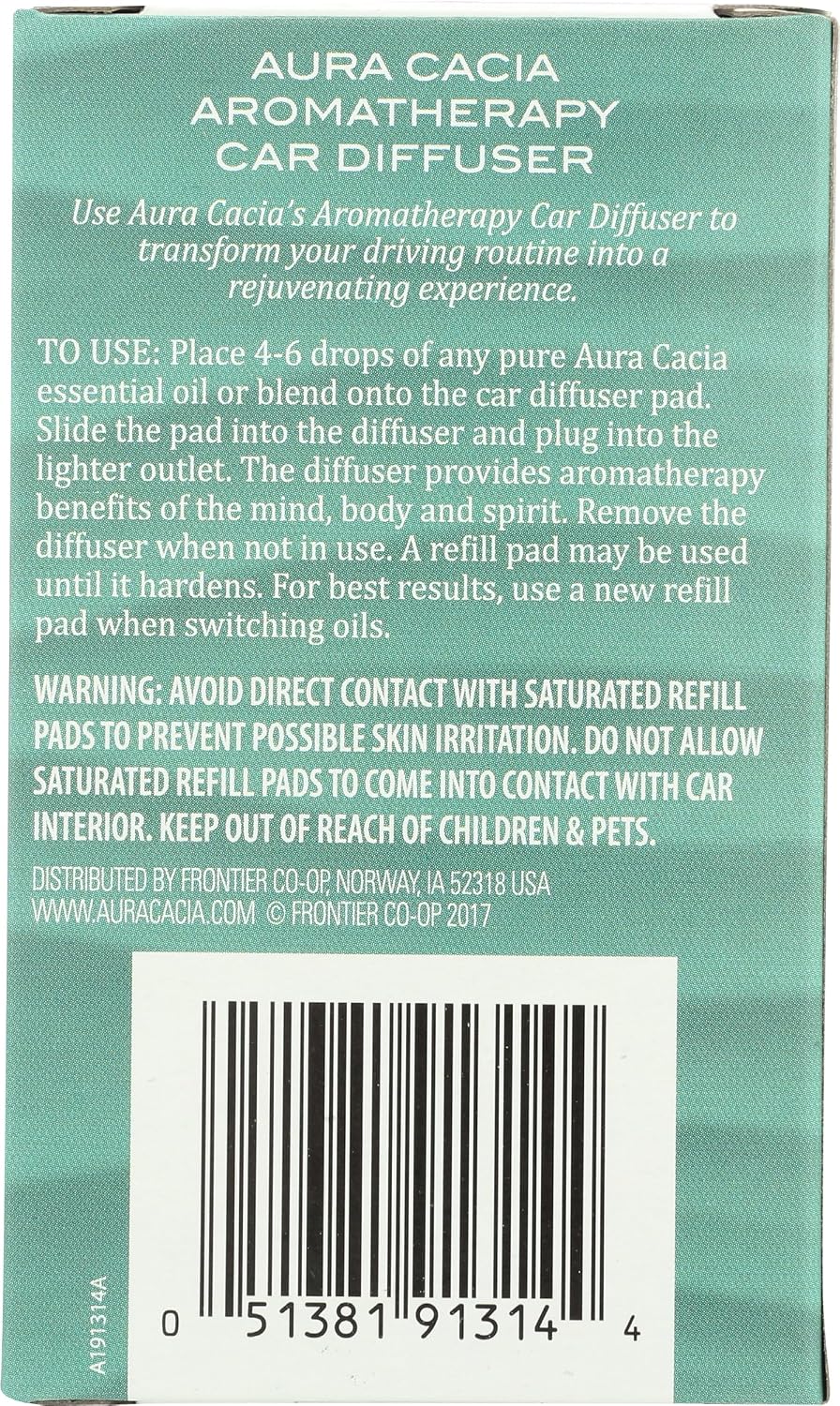 Aromatherapy Car Diffuser With 5 Refill Pads [amazon_upc] asin:B0007OCL4M