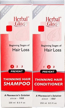 Prevent Thinning Hair (Beginning Stages Of Hair Loss) Shampoo + Conditioner - 250 + 250ml