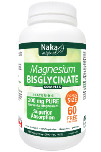 Magnesium Bisglycinate Complex 200mg - 260 V-Caps + BONUS