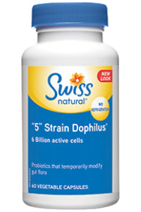 Enteric Coated Super 5 Strain Dophilus 6 Billion Active Cells - 60 Caps
