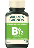 B-6 B-12 + Folic Acid - 110 Tabs - Adrien Gagnon