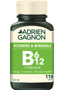B-6 B-12 + Folic Acid - 110 Tabs - Adrien Gagnon
