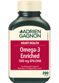 Omega-3 Enriched 500mg EPA-DHA - 200 Softgels - Adrien Gagnon