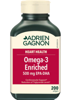 Omega-3 Enriched 500mg EPA-DHA - 200 Softgels - Adrien Gagnon