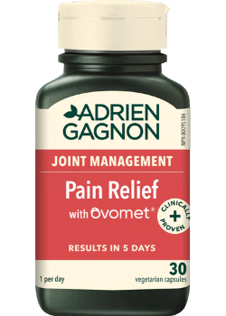 Pain Relief With Ovomet - 30 V-Caps - Adrien Gagnon