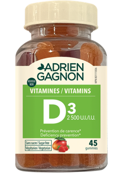 Vitamin D3 2,500iu (Sugar Free Mango Strawberry) - 45 Gummies