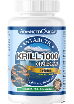 Antarctic Krill 1000mg - 60 Softgels