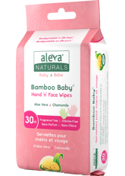 Bamboo Baby Hand N Face Wipes - 30 Wipes