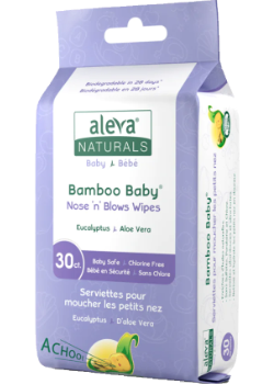 Bamboo Baby Nose N Blows Wipes - 30 Wipes